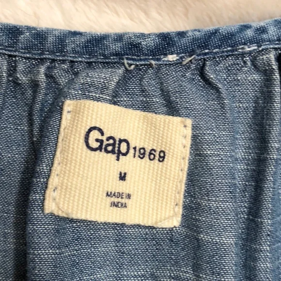 Gap Boho Embroidered Peasant Top Medium Balloon Sleeve - Picture 2 of 13